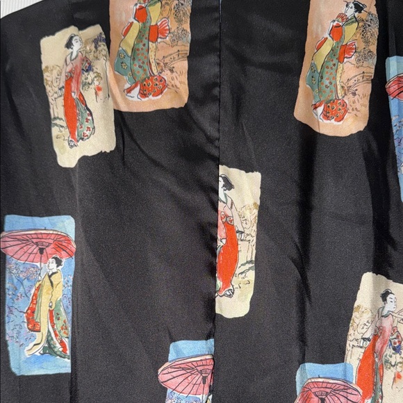 Zara Black Multicolor Patterned Bomber Jacket - Picture 7 of 7